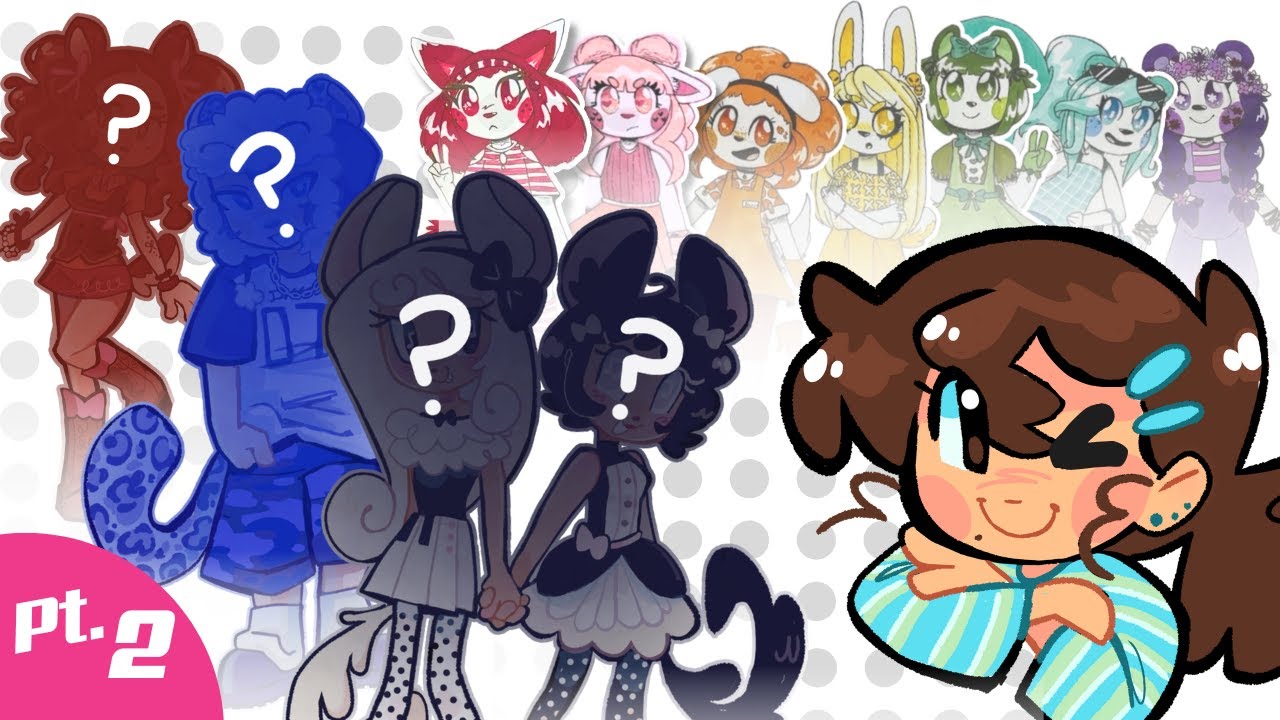 🌈designing NEW RAINBOW OC’S🌈 (pt.  2)✿ (speedpaint+commentary)