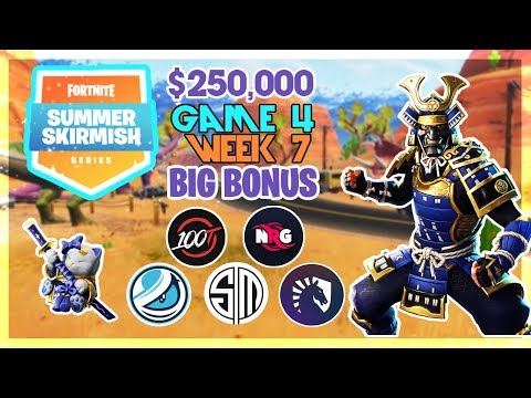 $250,000 🥊Big Bonus Summer Skirmish🥊 Week 7 Game 4 (Fortnite)