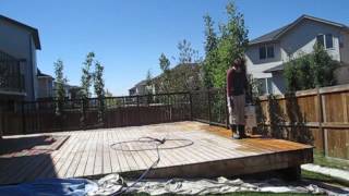 Cedar Deck Restoration--Step #2-Benjamin Moore Restore