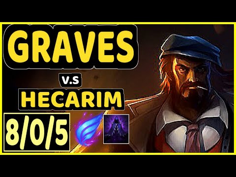 BLUERZOR (GRAVES) vs HECARIM - 8/0/5 KDA JUNGLE CHALLENGER GAMEPLAY - EUW