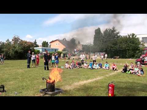 Besuch der FF Lanzendorf in der IMS (Fettbrand)