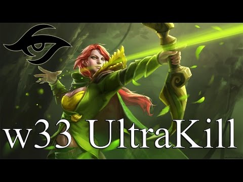 w33 Windranger UltraKill | Secret vs Liquid