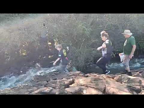 Cachoeira sobre o rio Chopim em  Clevelândia-PR