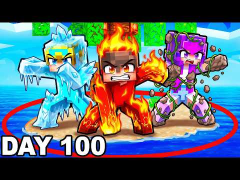 Trapped on ELEMENTAL ISLAND in Minecraft!