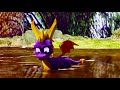 Spyro Flying into Deep Mud