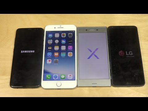 Samsung Galaxy S8 vs. iPhone 7 Plus vs. Sony Xperia XZ vs. LG G6 - Which Is Faster!?