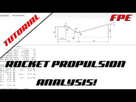 How to Design A Sugar Rocket Nozzle in Rocket Propulsion Analysis - RPA