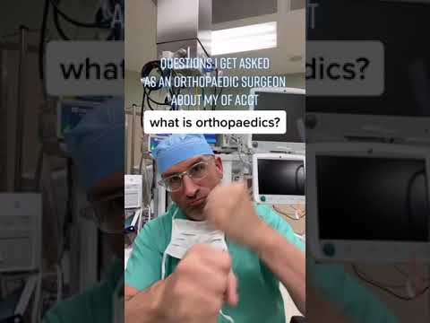 Orthopedic Surgeon Answers #surgeonlife #OF #orthopedics