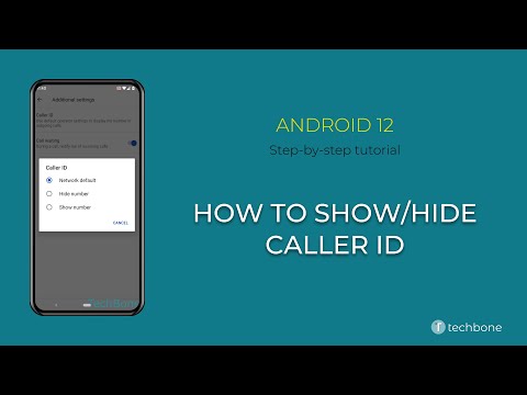 How to Show/Hide Caller ID [Android 12]