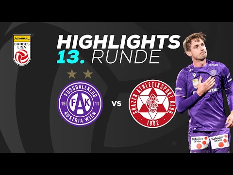 FK Austria Wien - GAK 1902, Round 13, ADMIRAL Bundesliga 2025/26