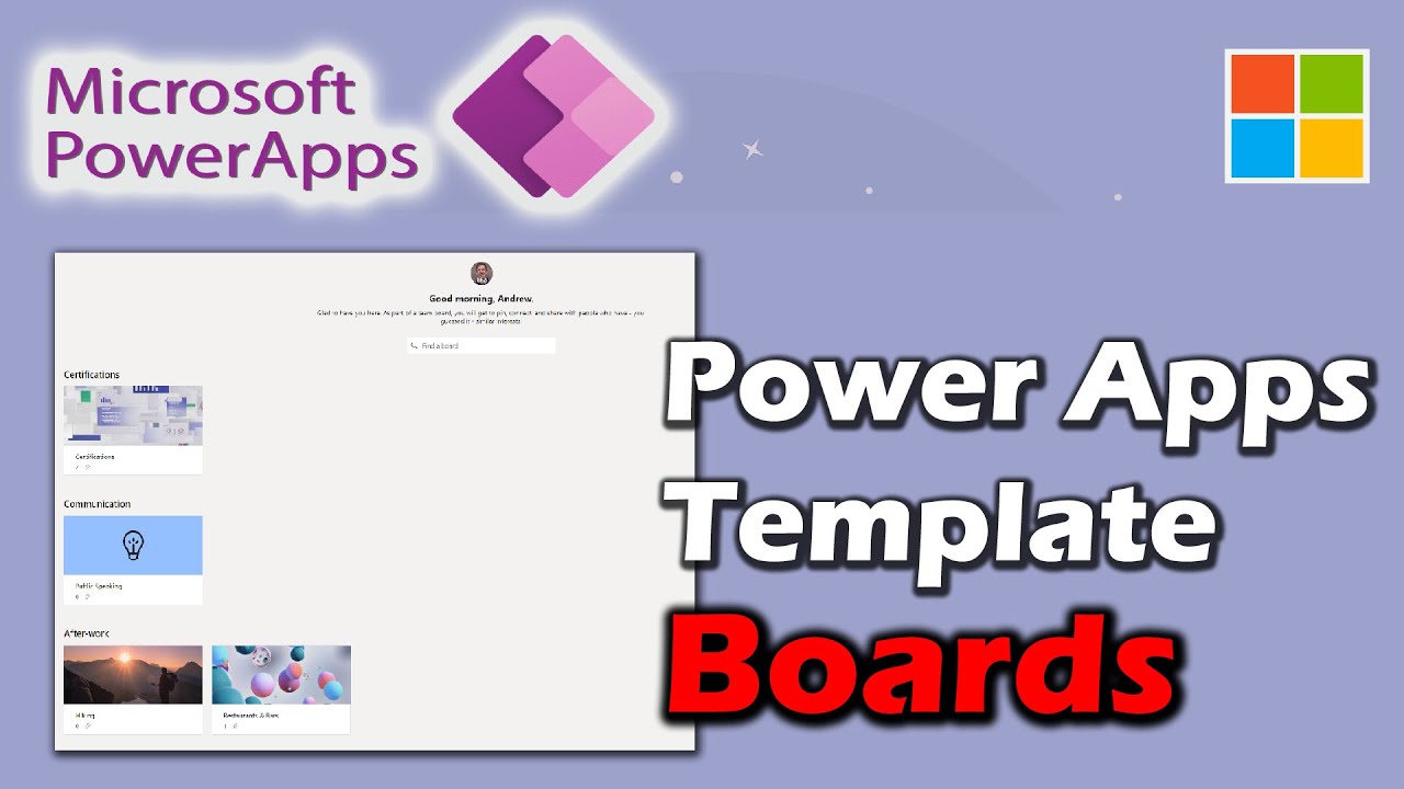 Power Apps Boards | Dataverse for Teams Template App