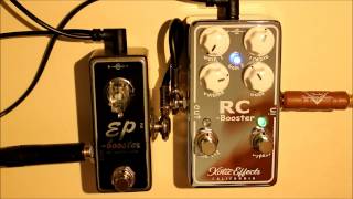 Video thumbnail for Xotic Booster Shootout - EP Booster vs. RC Booster V2 (HD) by Made by Miike