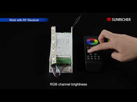 How to install and use RF RGBW remote SR-2819T8 ?