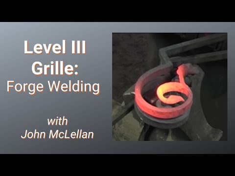 Forge Welding the Parts Together: ABANA National Curriculum Level III Grille with John McLellan