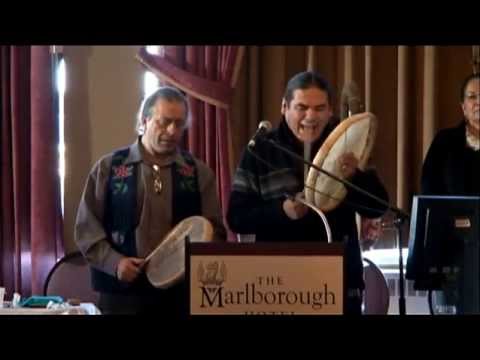 Victor Tssessaze of Northland First Nation  - Singing at the Treaty Gathering in Winnipeg