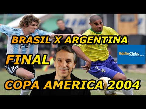Brasil 2 x 2 Argentina Final Copa America 2004 Narração Oscar Ulisses