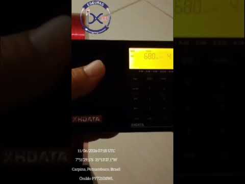 Rádio Grande Rio.Petrolina, Pernambuco,Brasil. 680KHz. Dist. 601km em linha reta de Carpina-PE.