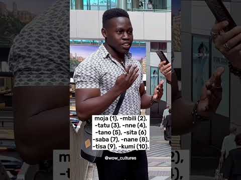 Learn Swahili Numbers: Counting with a Kenyan Local