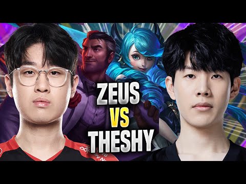 THESHY vs ZEUS! - WBG TheShy Plays Gwen TOP vs T1 Zeus Jayce! | Season 2022