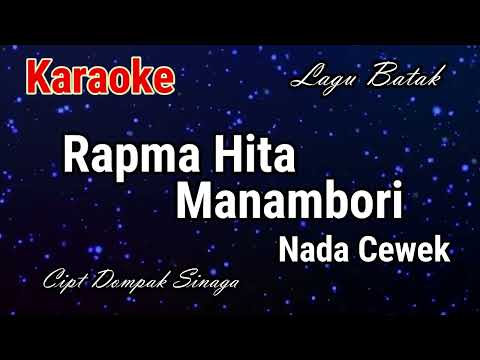 Karaoke : Rapma Hita Manambori (Nada Cewek)
