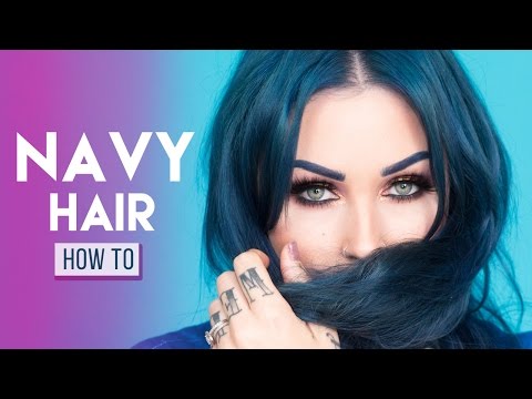 How I Dye My Hair NAVY BLUE with Arctic Fox Hair Color...