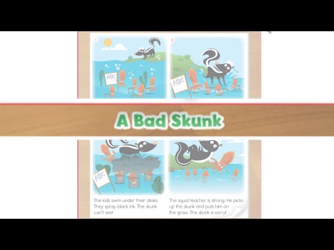 Oxford Phonics World student book level 4 - Consonant blends - disc 2 - unit 7 - story A Bad Skunk