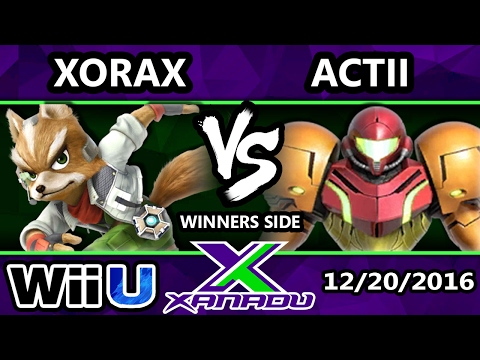 S@X 181 - Xorax (Fox) Vs. ActII (Samus) - SSB4 Tournament - Smash for Wii U - Smash 4