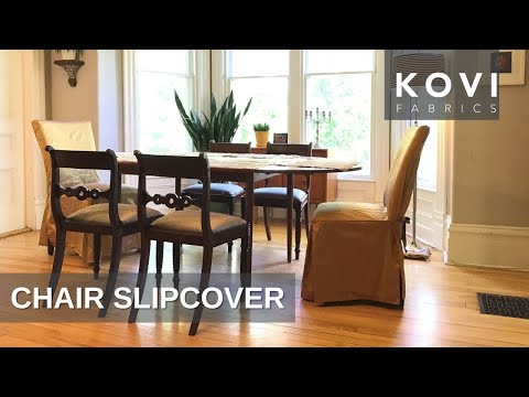 How to make removable slipcovers for dining room chairs DIY