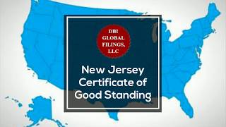 NJ Certificate of Good Standing | New Jersey Certificate of Good Standing | DBI Global Filings, LLC