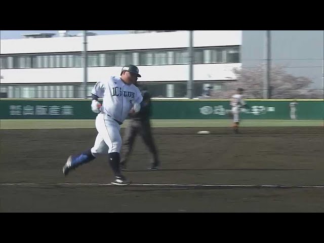 【ファーム】反撃の狼煙をあげる!! ライオンズ・渡部健人 意地のソロホームラン!!  2023年4月2日 埼玉西武ライオンズ 対 読売ジャイアンツ