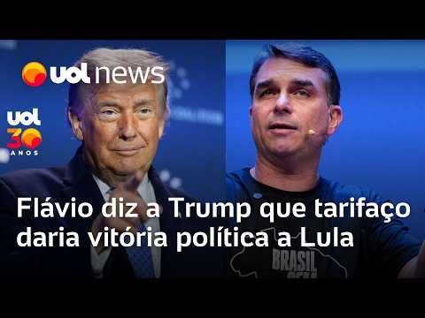 Flávio Bolsonaro diz a Trump que tarifaço daria vitória política a Lula e pede decisão após eleição