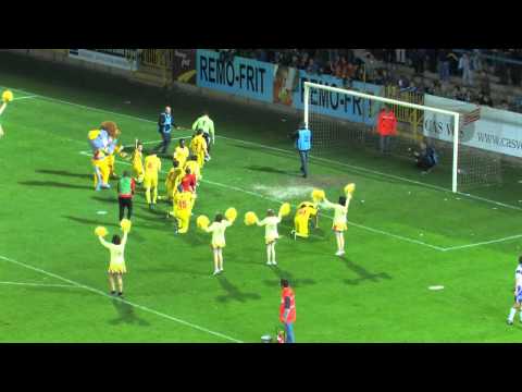 Eindsignaal van Waasland-beveren 2-1 KSK Heist