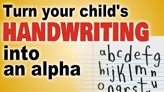 Create an Alphabet with your Kid's Handwriting with Paintshop Pro