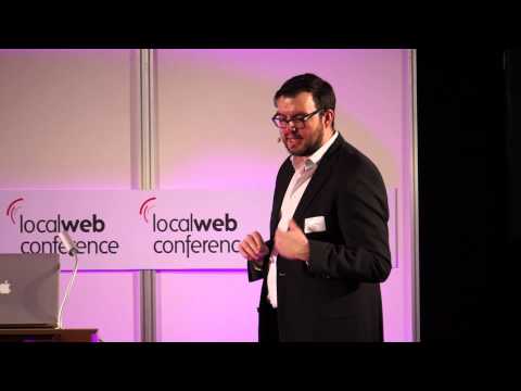 Alexander Oelling von Sensorberg. bei der Local Web Conference 2014