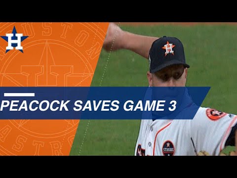 Brad Peacock dominates with 3 2/3 scoreless innings of relief in Game 3 of the World Series