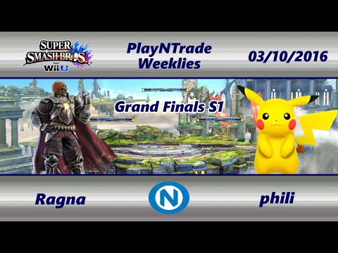PnT 03/10/16 - Ragna (Ganon) vs. phili (Pikachu) - Grand Finals S1 - SSB4