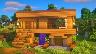 Minecraft : How to Build Starter Survival House Tutorial #7