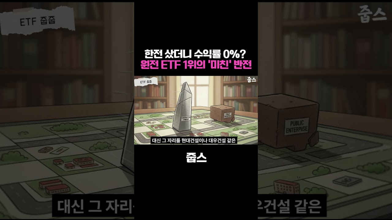 한전 샀더니 수익률 0% 원전 ETF 1위의 '미친' 반전