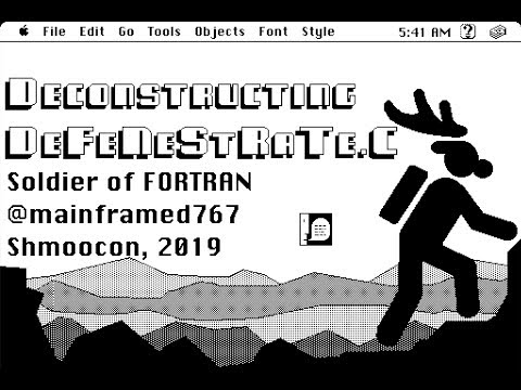 Shmoocon 2019 -  Deconstructing DeFeNeStRaTe.C