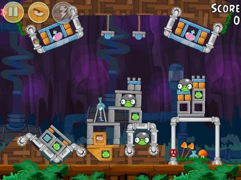 Angry Birds 27-10 Short Fuse 3 Star Walkthrough