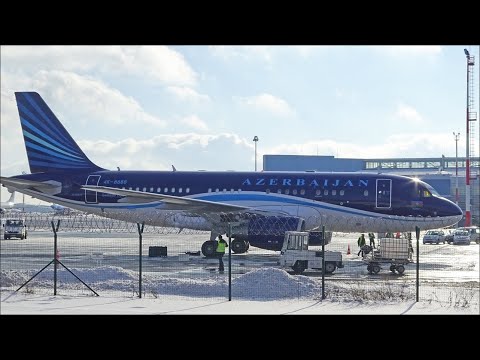 Azeri government VIP Airbus A319 lands in Vilnius