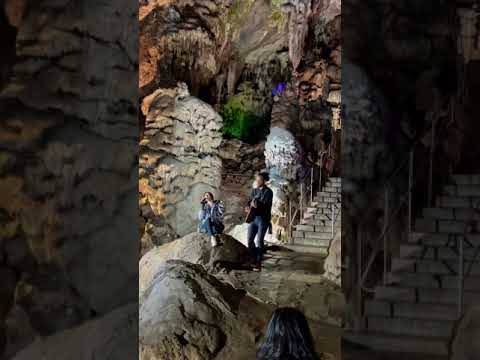 Mihaela Fileva Latino senorita at Ledenika cave