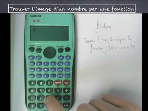 Calculer l'image d'un nombre par une fonction