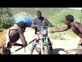 Hadzabe Reaction After Meeting Motorcycle For The First Time