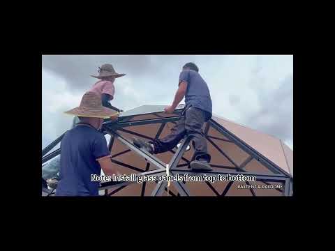 How to Build a Wooden Glass Dome Tent | RAXTENT Geodesic Dome Installation Guide