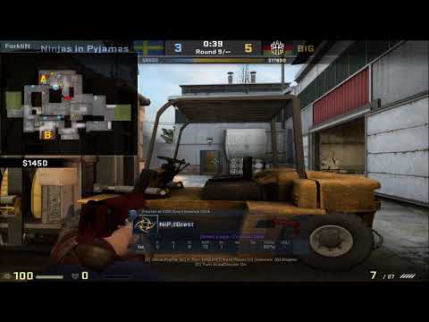 POV - f0rest (NiP)(20-10) vs BIG / cache / 17.10.2017 / 1080p 60p