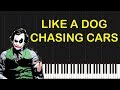 The Dark Knight - Like a Dog Chasing Cars (Piano Tutorial Synthesia)