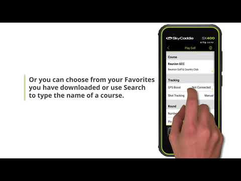 Starting a Round of Golf with your SX400