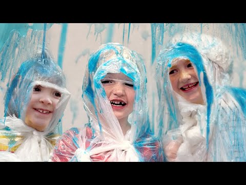 MY KiDS GOT SLiMED!!  New York City with Adley Niko & Navey! Blue Slime! Big Pizza! a Best Day Ever!