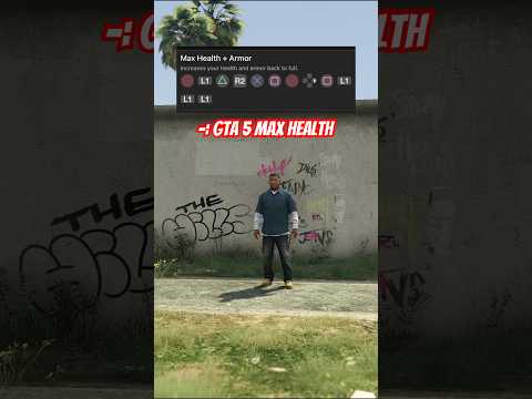 GTA 5 Max Health & Armour PS4 Cheat Code